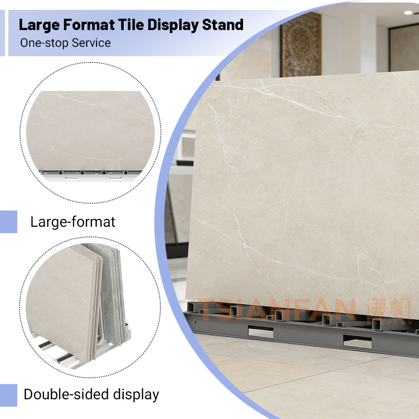 adjustable quartz slab display stand for showrooms-SD026