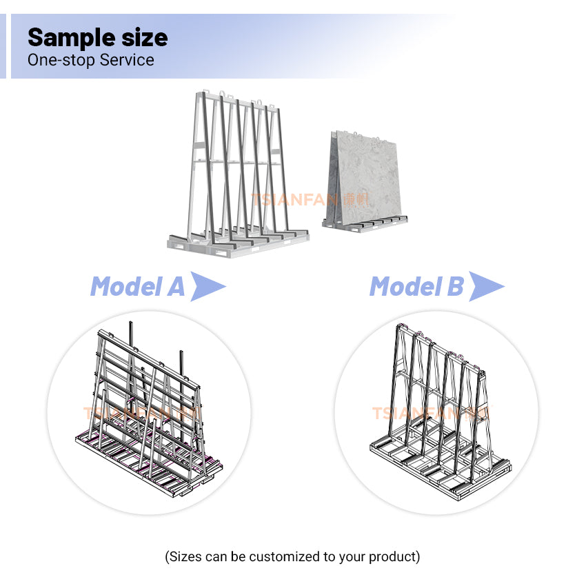 adjustable quartz slab display stand for showrooms-SD026