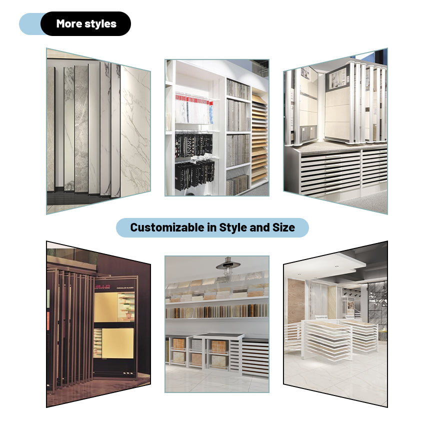 Smooth-glide sliding tile panels for heavy marble samples-CX2019