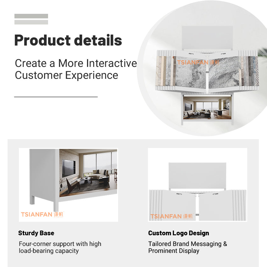 freestanding vertical carpet rack for showroom corners-DF920