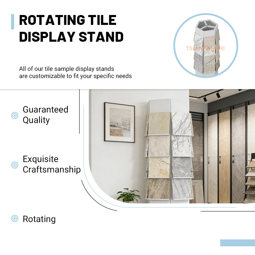 freestanding tile sample display stand-CL310