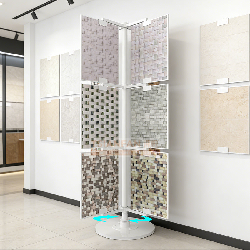 mosaic samples rotating display stand for showroom-CL313