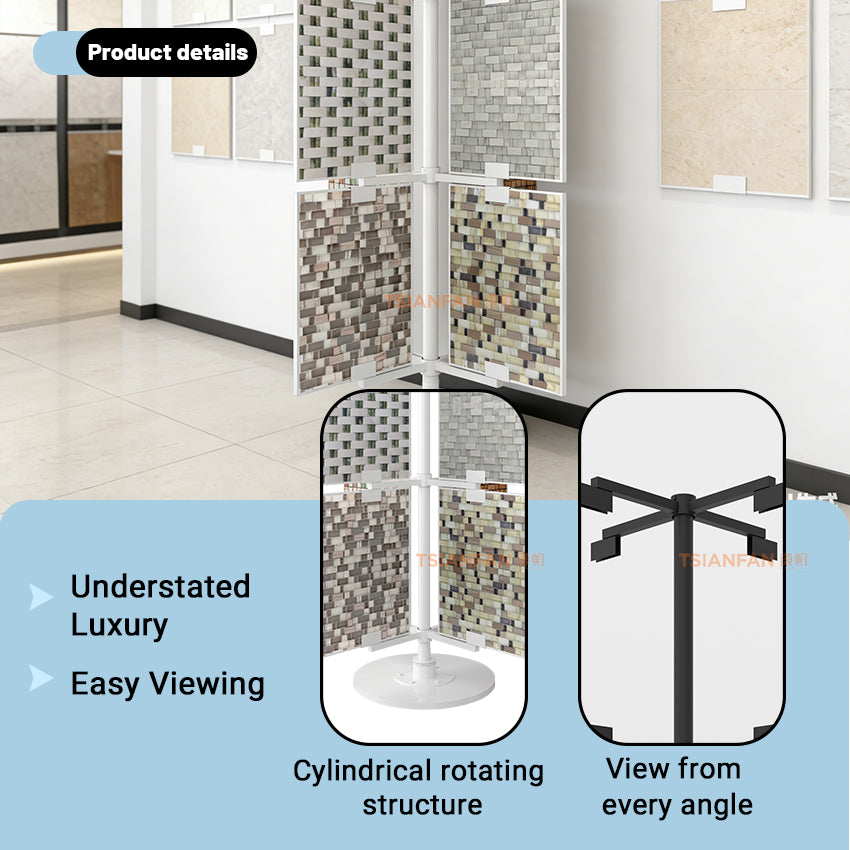 mosaic samples rotating display stand for showroom-CL313