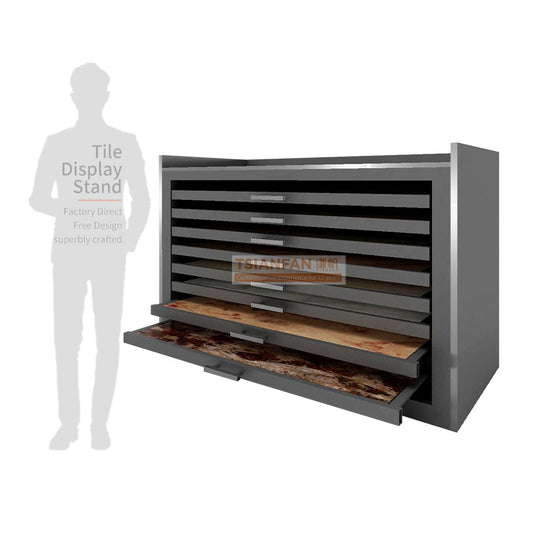 custom sample stone display cabinet tiles display drawer-CC902