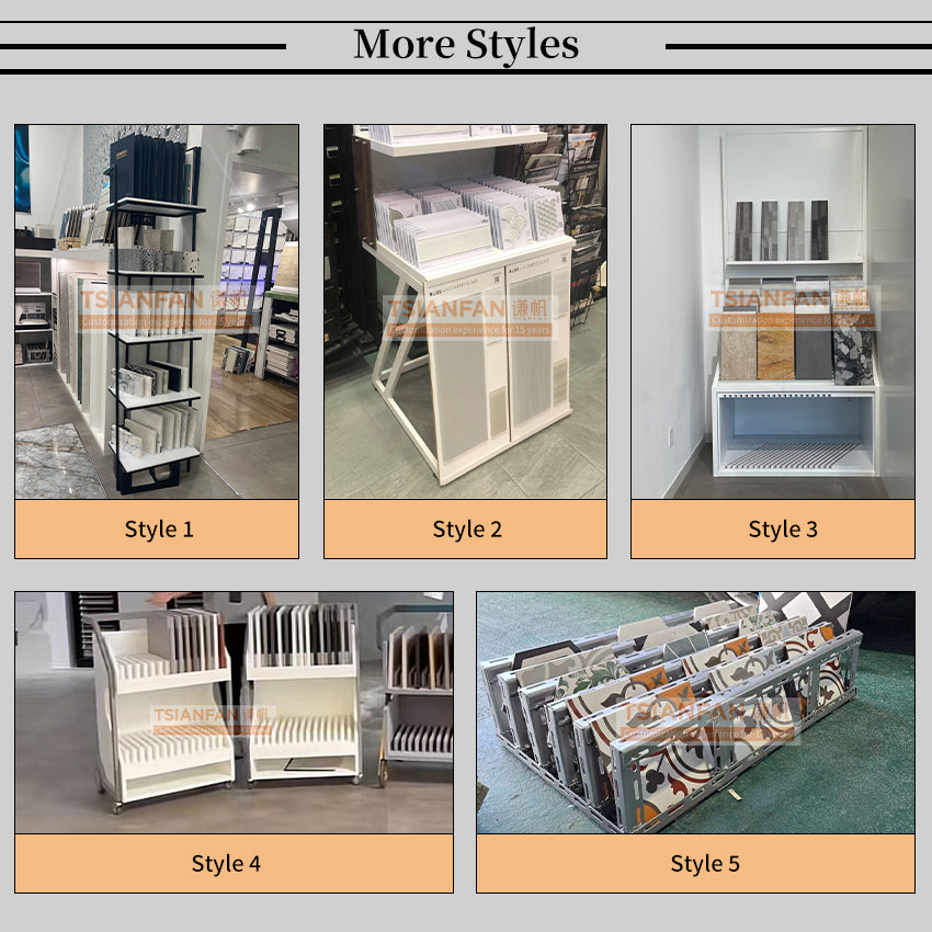ceramic tiles simple display stand granite display rack-CE917