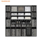 CZ126-Ceramic tile combination cabinet exhibition layout engineering stone black bracket