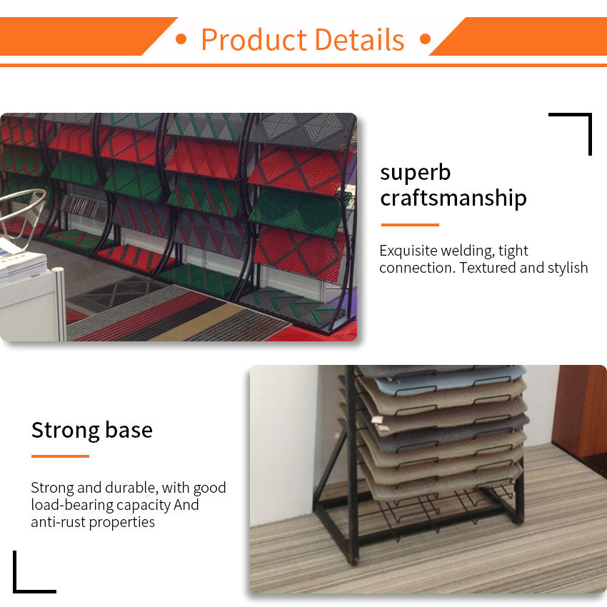 rug sample displays stand carpet floor stand-DL016