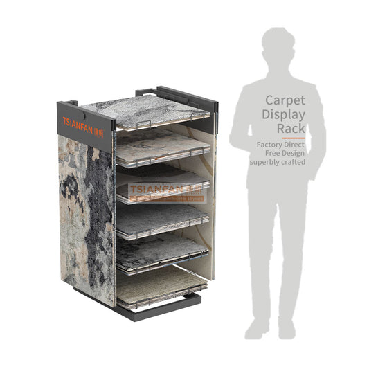 carpet sample display rack rug stands display-DL030