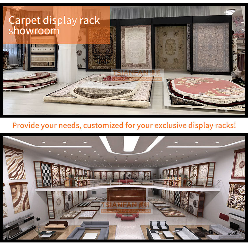 carpet tile display racks rug display shelf-DL031