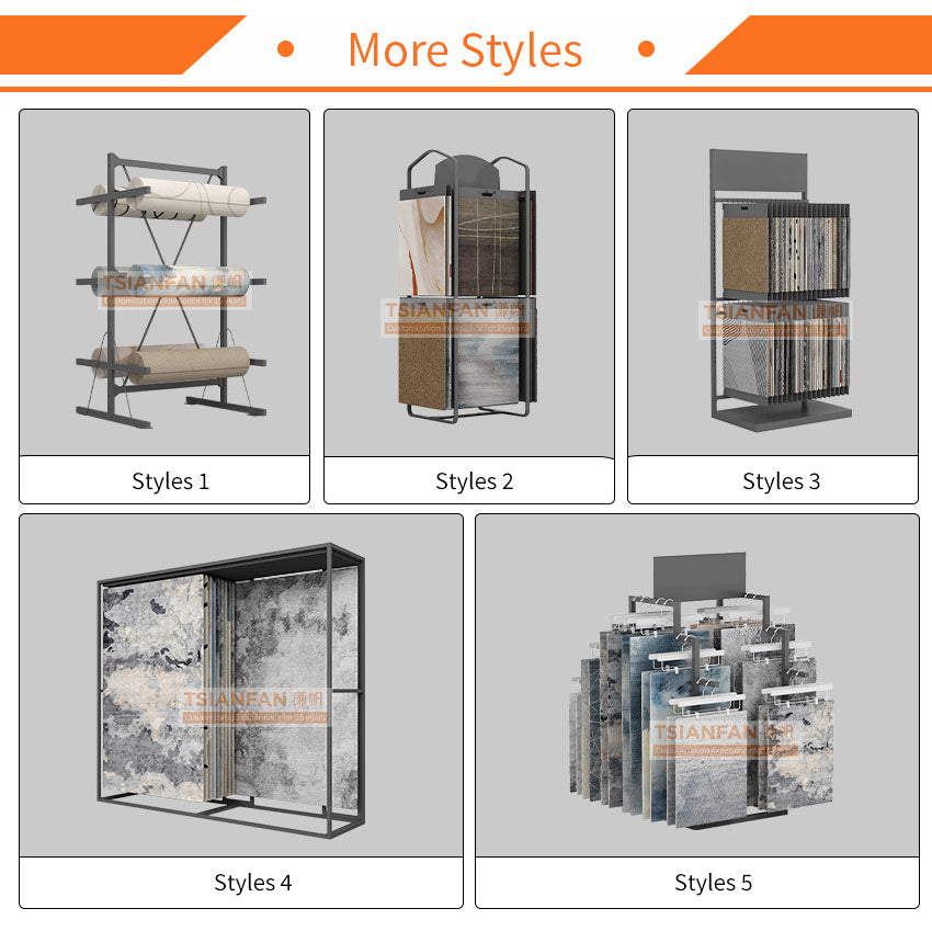 carpet tile display racks rug display shelf-DL031