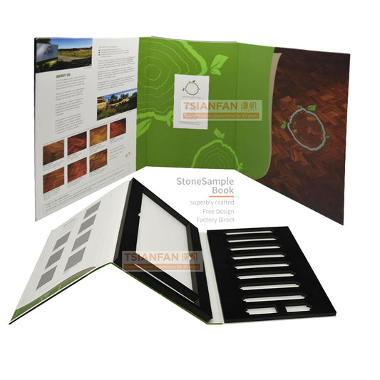 tiles sample book plastic stone display booklet