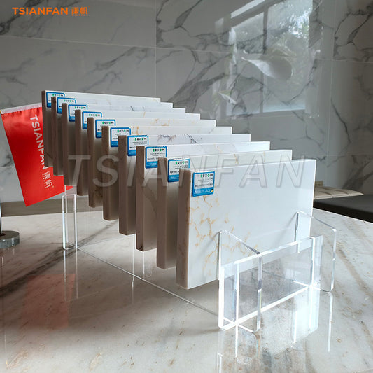 Transparent Acrylic Gradient Display Stone Desktop Display Stand Free Order