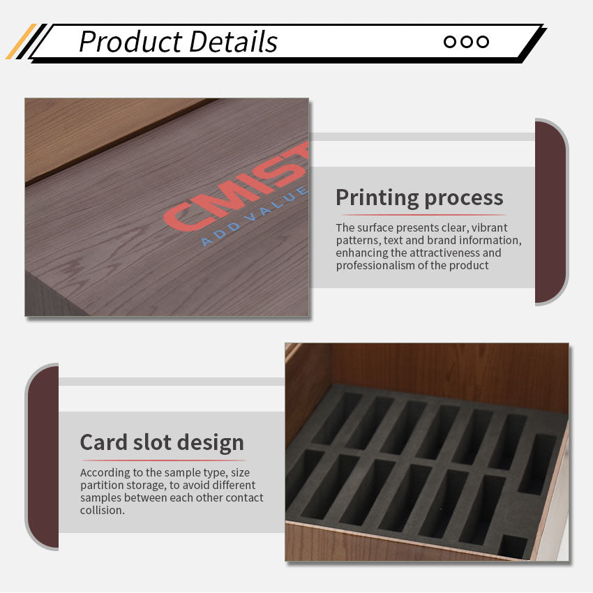 cardboard sample box stone display box-PB014