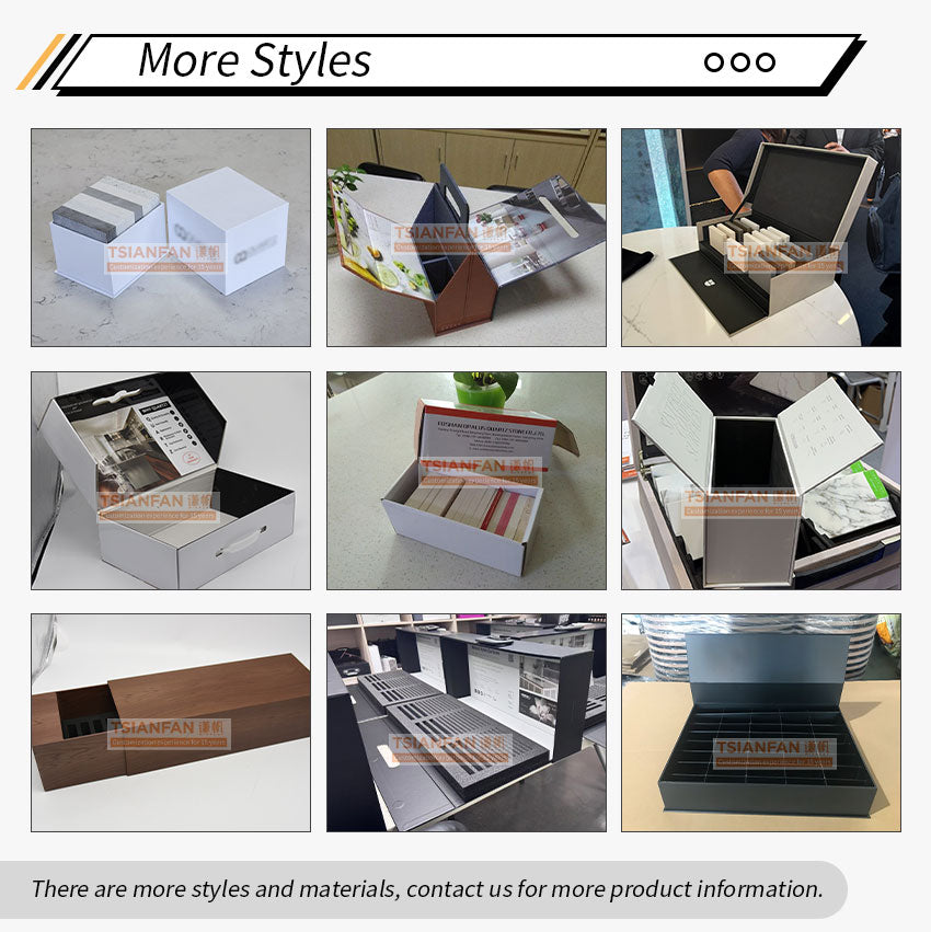 cardboard sample box stone display box-PB014