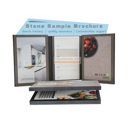 plastic stone sample book tiles display booklet-PY-A-4
