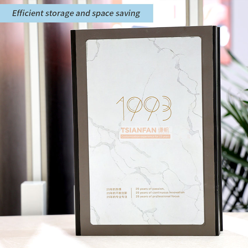 plastic stone sample book tiles display booklet-PY-A-4