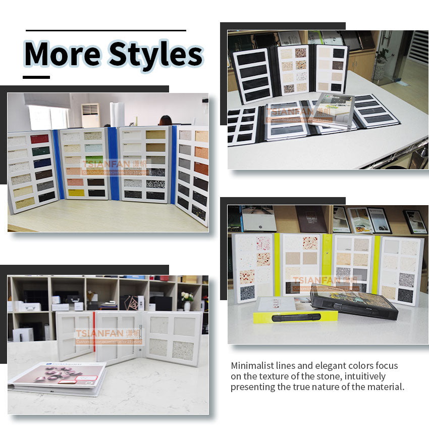 plastic stone sample book tiles display booklet-PY-A-4