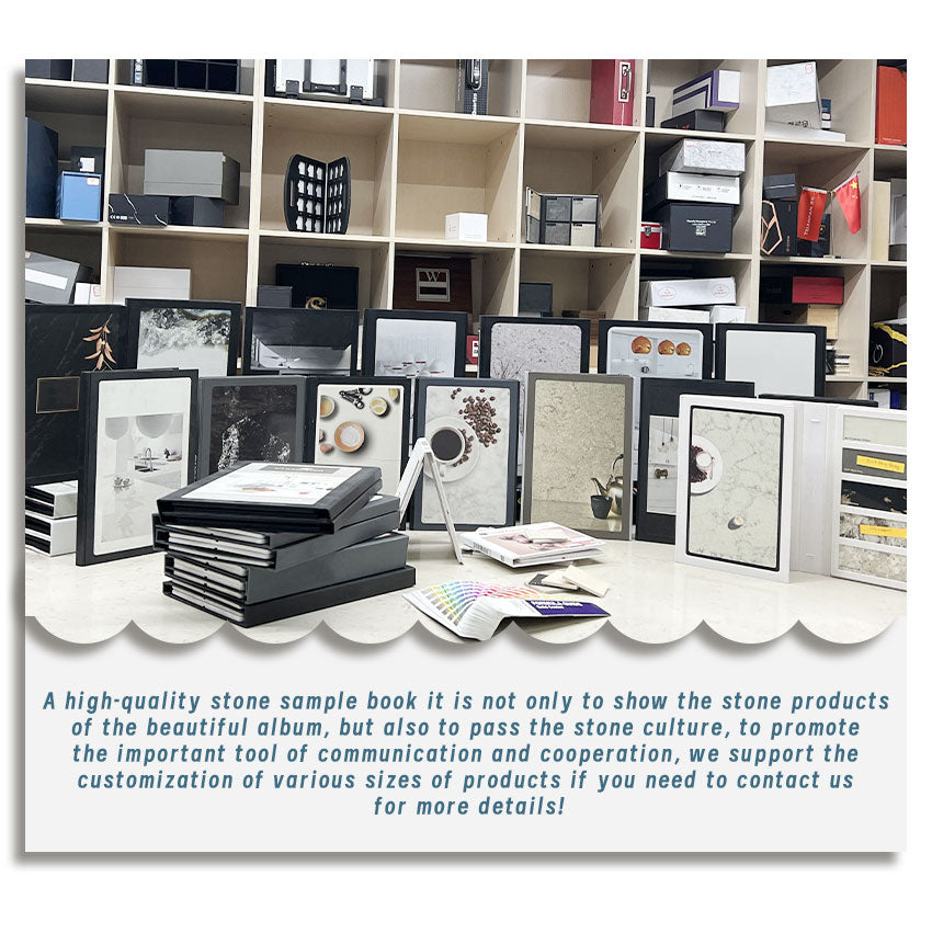 plastic stone sample book tiles display booklet-PY-A-4