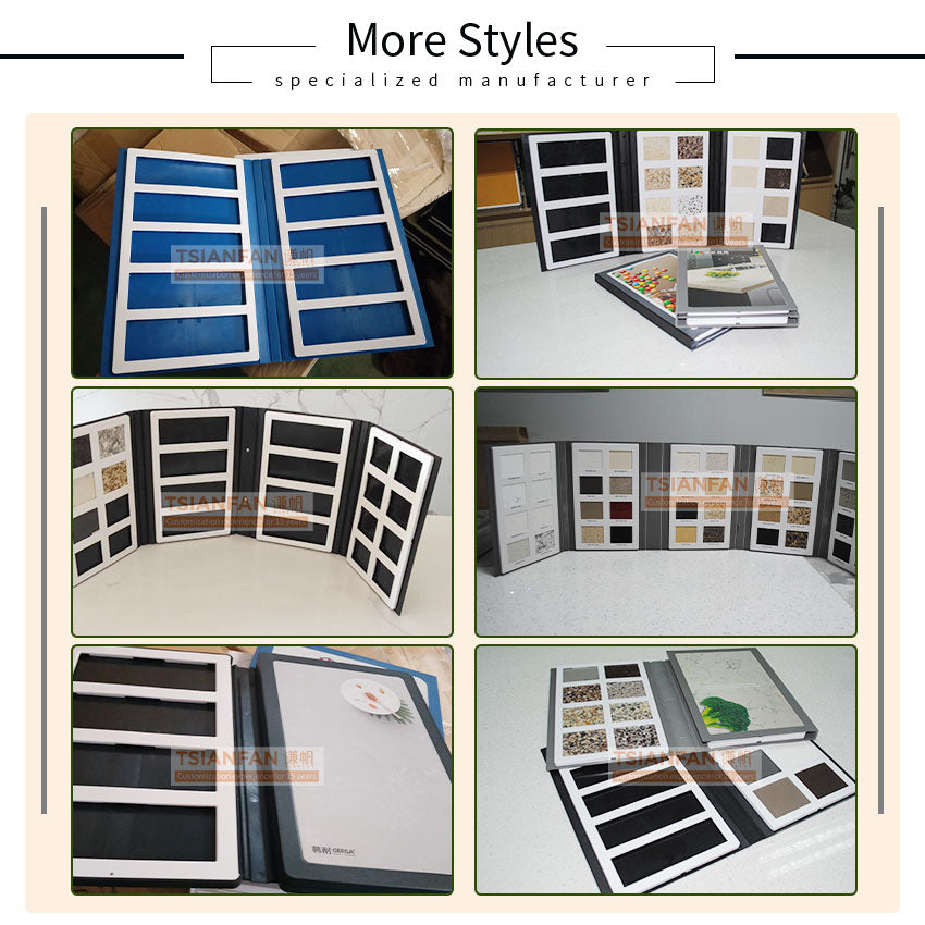 plastic granite sample book tile display ideas-PY-C-5