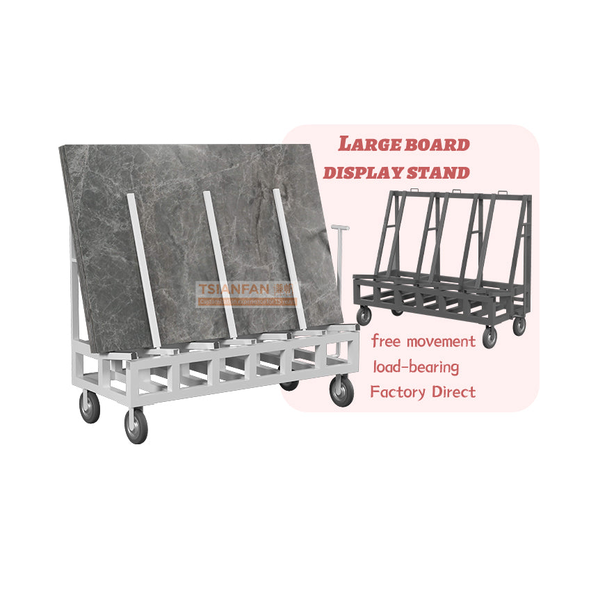 marble slab transport rack stone display stand with wheels-SD093