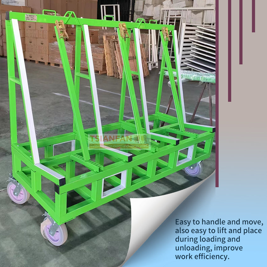 marble slab transport rack stone display stand with wheels-SD093