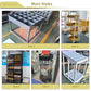 metal display racks for cobble stone rock displays-SE105