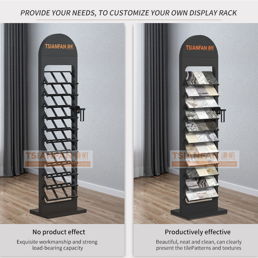 tile storage rack tile showroom displays-SRL018