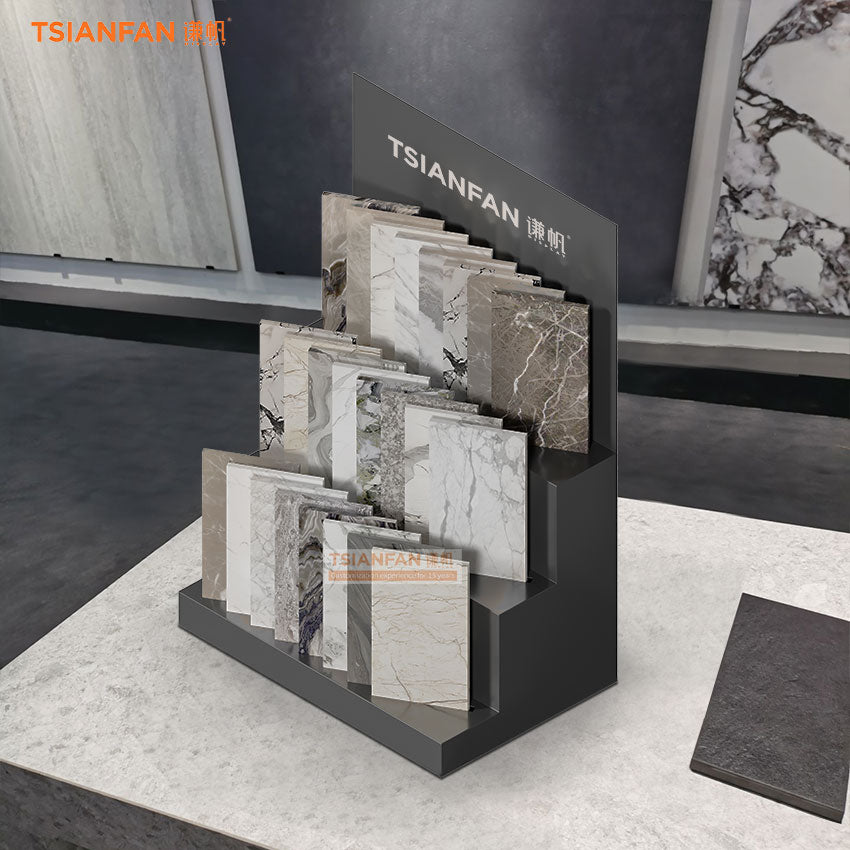 Patterned Tile Up Stand Creative Ways to Use Stone Tile Countertop Stand-SRT202 – TSIANFAN DISPLAY