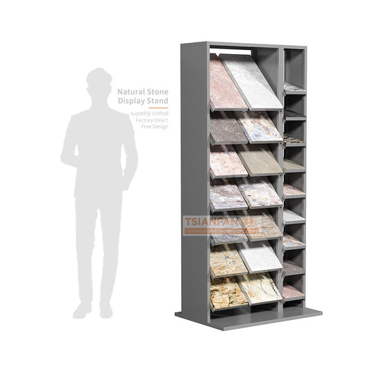 stone exhibition display racks granite sample display-SW116
