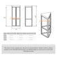 tile samples display stand granite display rack-SW328-2