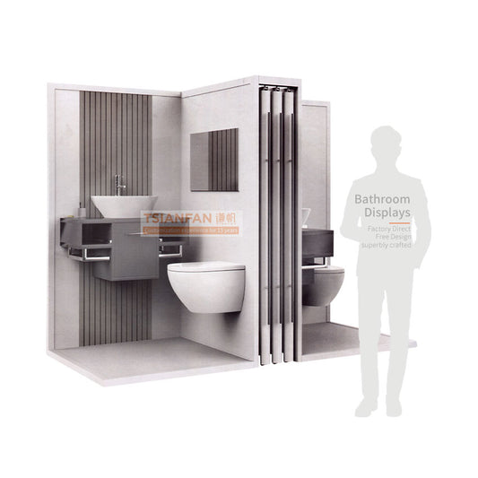 bathroom accessories display rack sink displays-VY005