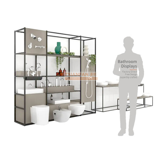 sink sample display stand bathroom accessories displays-VZ005