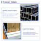 wooden floor display stand wood tile displays-WE031-2