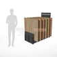 custom flooring display stand wood floor display rack-WE032