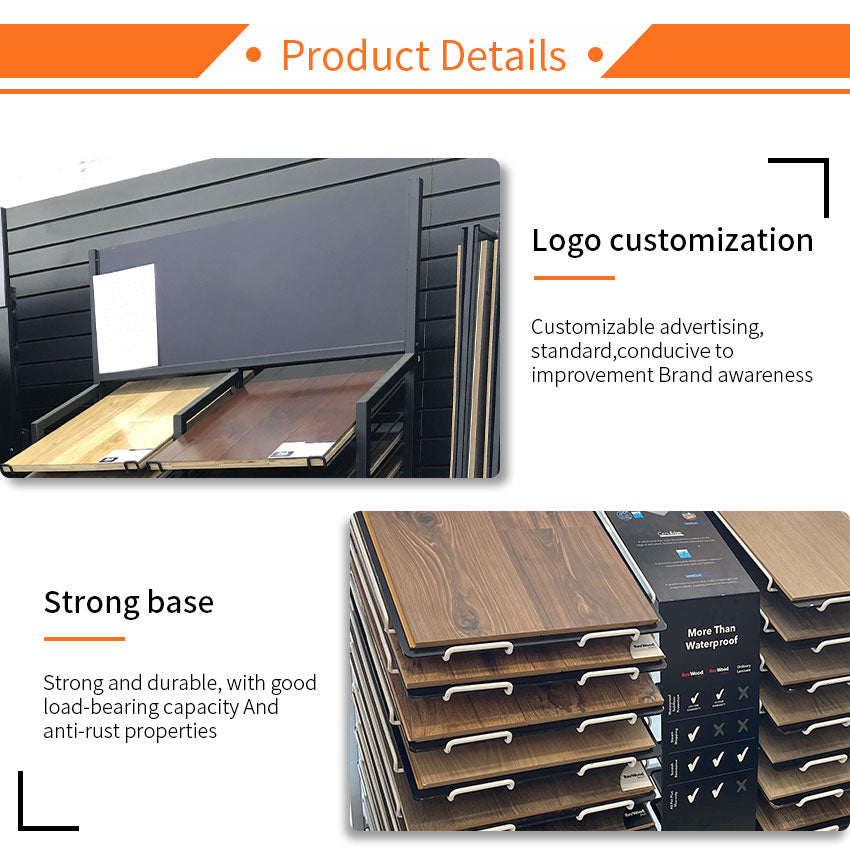 laminate flooring display stands wood showroom display case-WL1017