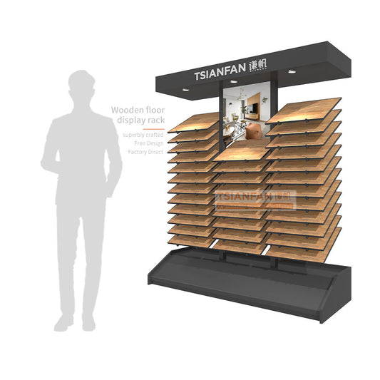metal wood flooring display stand wood floor display stands-WL1039