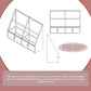 large wood floor display stand wooden tiles display-WZ906