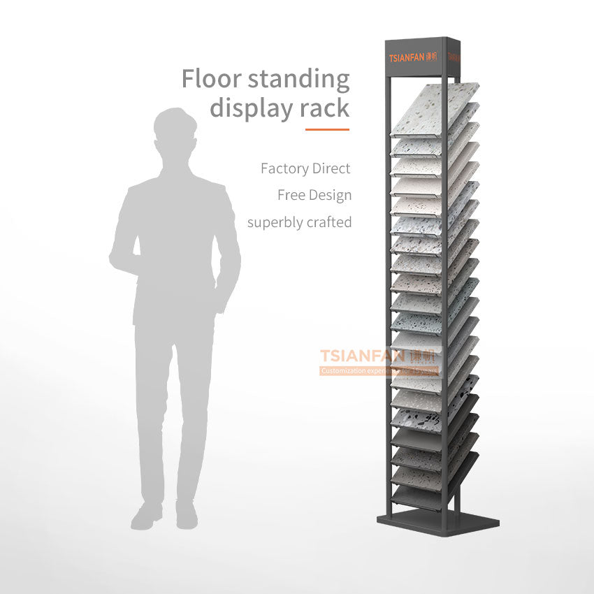 flooring showroom design ideas stone display stand-SRL004