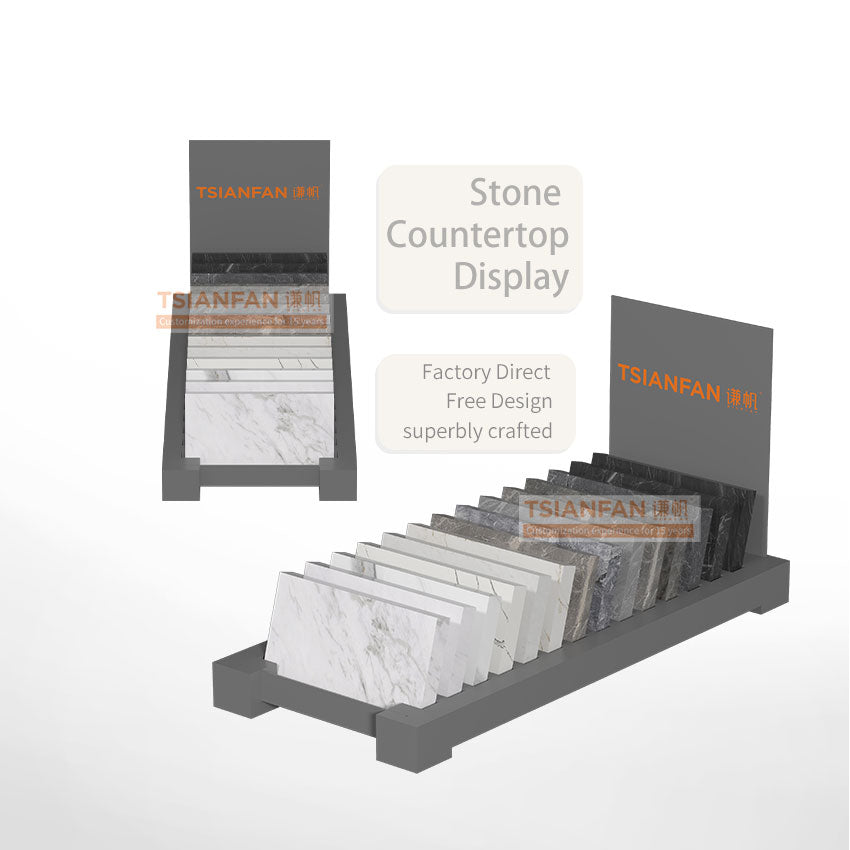 metal granite display rack marble countertop displays-SRT260