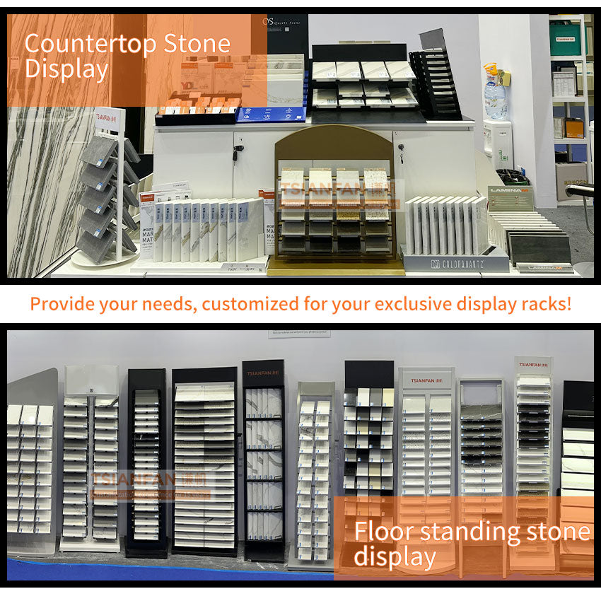 metal granite display rack marble countertop displays-SRT260
