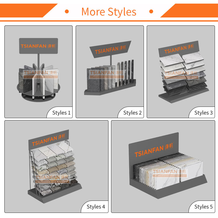 metal granite display rack marble countertop displays-SRT260
