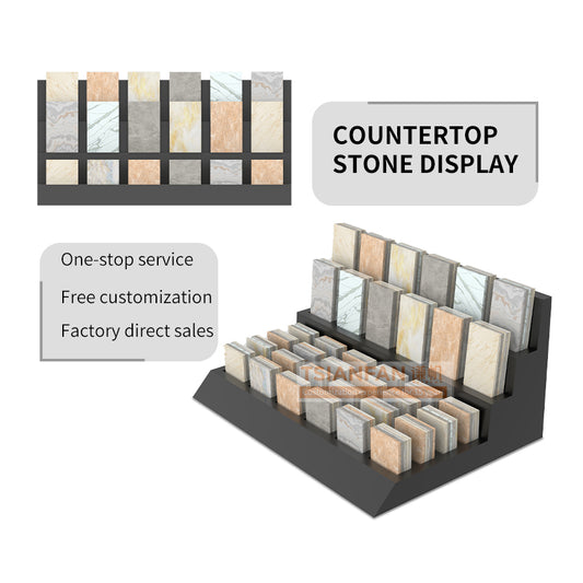 sample tiles countertop display stand stone display racks-SRT787