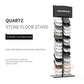 Customize Flooring display stand Marble quartz stone samplestone tile metal display floor stand SRL015