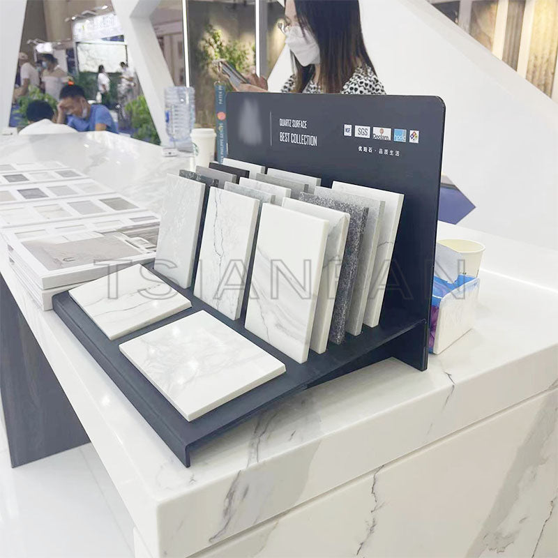 Counter Panel Sample Metal Steel quartz stone sample counter display base – TSIANFAN DISPLAY