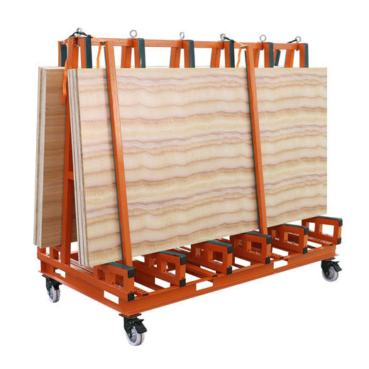 Heavy duty galvanized stone bundle slab rack Marble Granite Stone slab double sided one-stop A-frame transport cart SD026-A