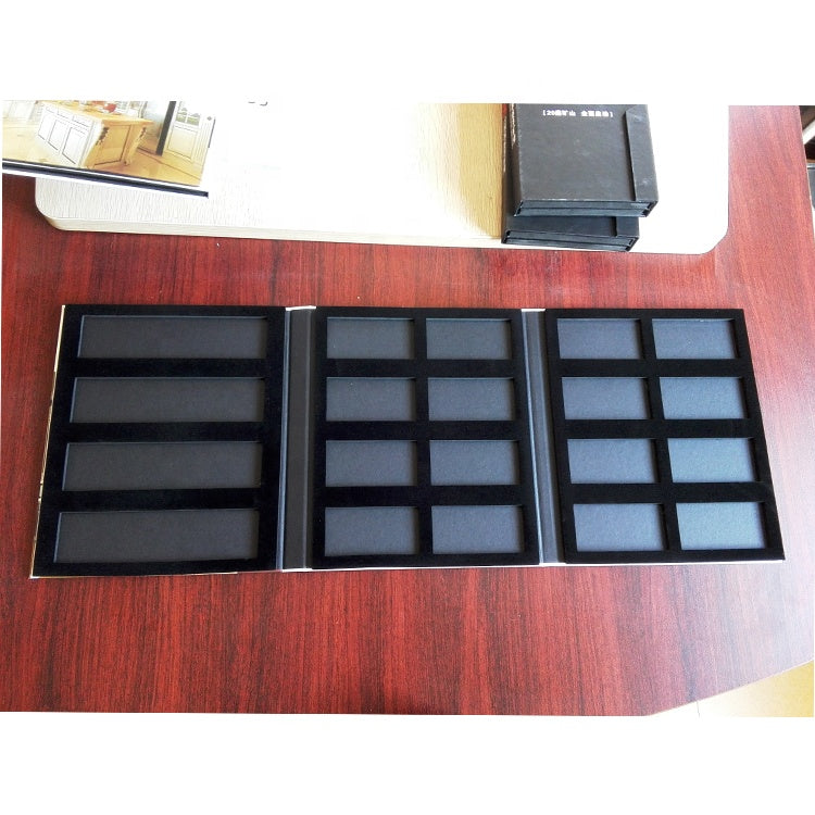 Stone Sample Folder 3 pages custom quartz stone sample books/quartz stone display folders ...
