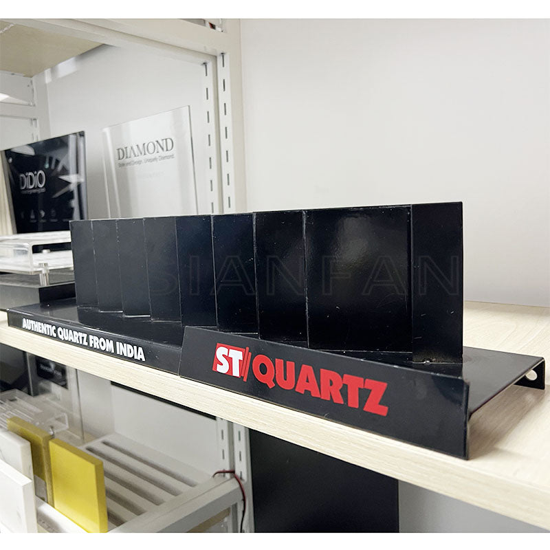 Sandstone stone siding chip sample display slot black srt712