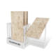 Roller Show Round Wooden Clock Style Display Stand Made In Vietnam Rotatable Ceramic Display Stand Fluorite Quartz Display Stand with Lamp TLF004-4