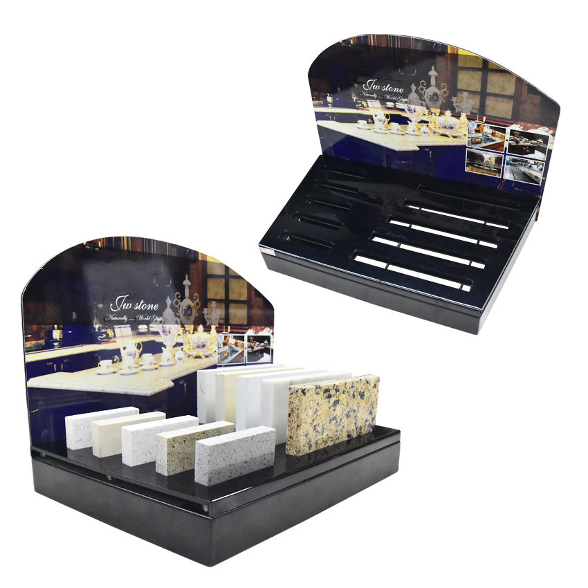 Factory Acrylic Countertop Granite Marble Showing Ceramic Table Top Display Rack For Tile Stone Quartz Desktop Stand TM033-3